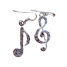 Load image into Gallery viewer, Shiny Musical Note Earrings