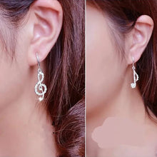 Load image into Gallery viewer, Shiny Musical Note Earrings