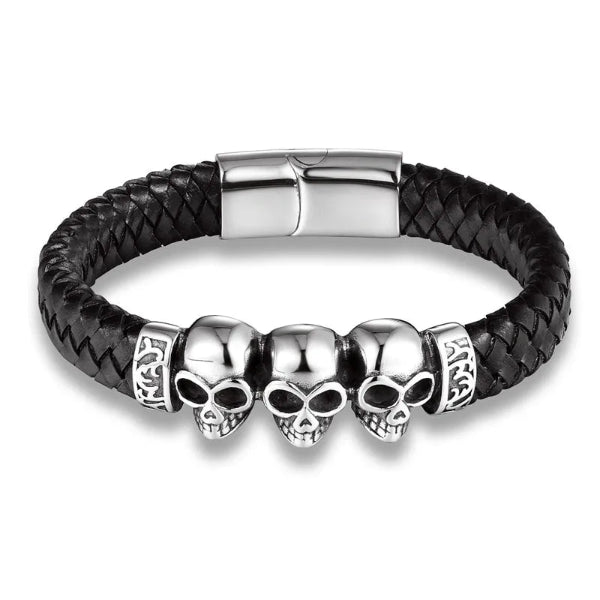 Three Skull Bracelet